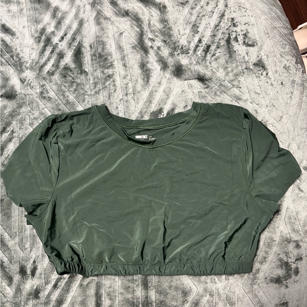 Aerie Forest Green Crop Top Bralette